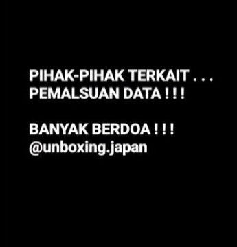 Unggahan akun Unboxing Japan. (Instagram)
